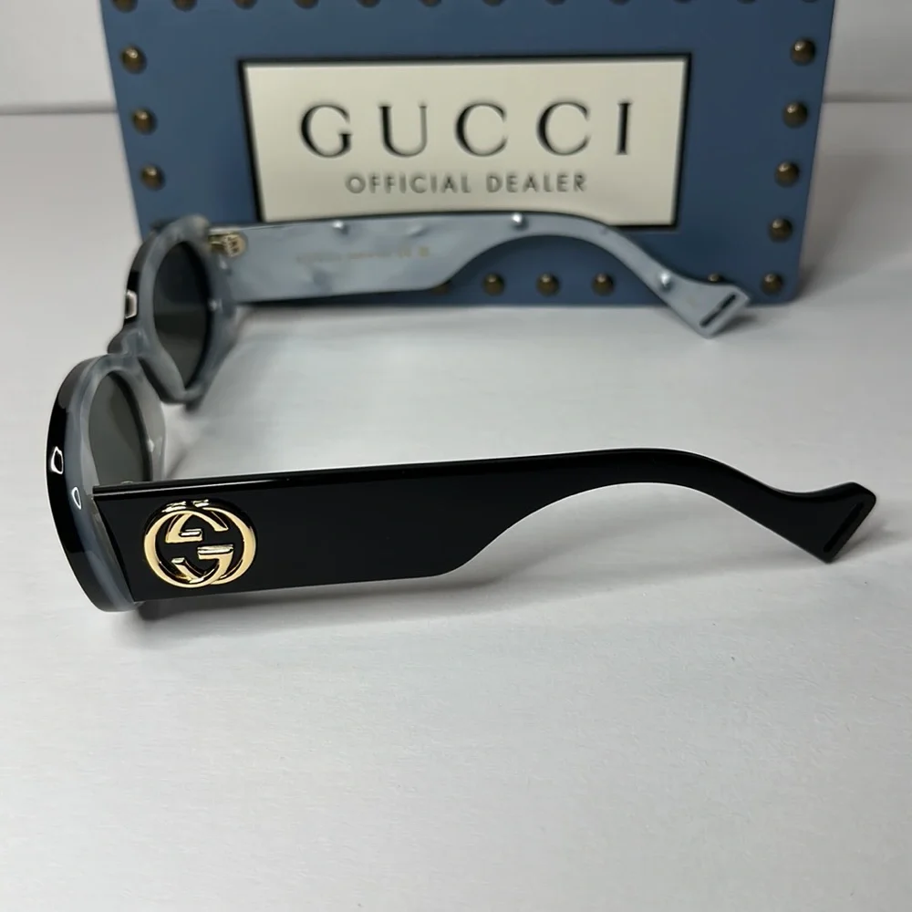 New Authentic- GUCCI EYEWEAR GG0517S SUNGLASSES BLACK & GREY